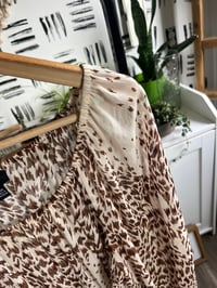 Image 2 of off shoulder sheer dress