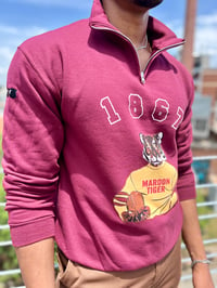 Image 3 of Swag Thee Maroon Tiger Quarter-zip - Morehouse