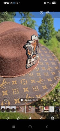 Image 4 of Fedora hat & 4 Stack Bracelets 