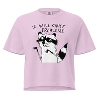 Image 1 of Women’s heavyweight boxy tee cause probs 