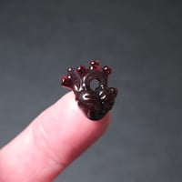 MINIATURE "ROSES ARE RED AND HEARTS ARE TOO" ANATOMICAL HEART PENDANT 7 (HALF OFF)