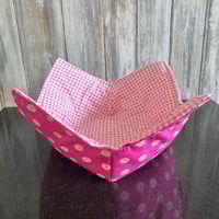 Image 3 of Quilted Soup Bowl Cozy in Daisy cotton