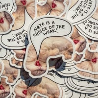 Puff Says Hate is Weak Sticker