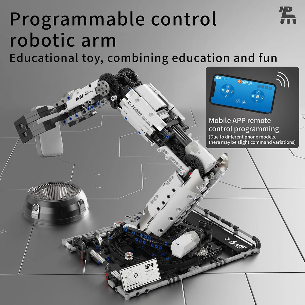 Image of IN STOCK T2007 Technical Programming the Robotic Arm Building Blocks Bricks Assembling Model Toys fo