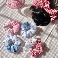 Image 3 of Two-Toned Gingham Scrunchie (Small)