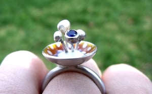 Image of Magic Mushroom Ring in Yellow and Sapphire