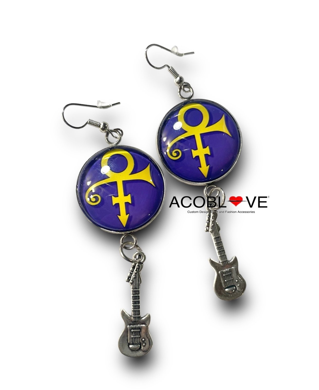 Prince Symbol Stud Earrings Gold  Shop the Prince Official Store