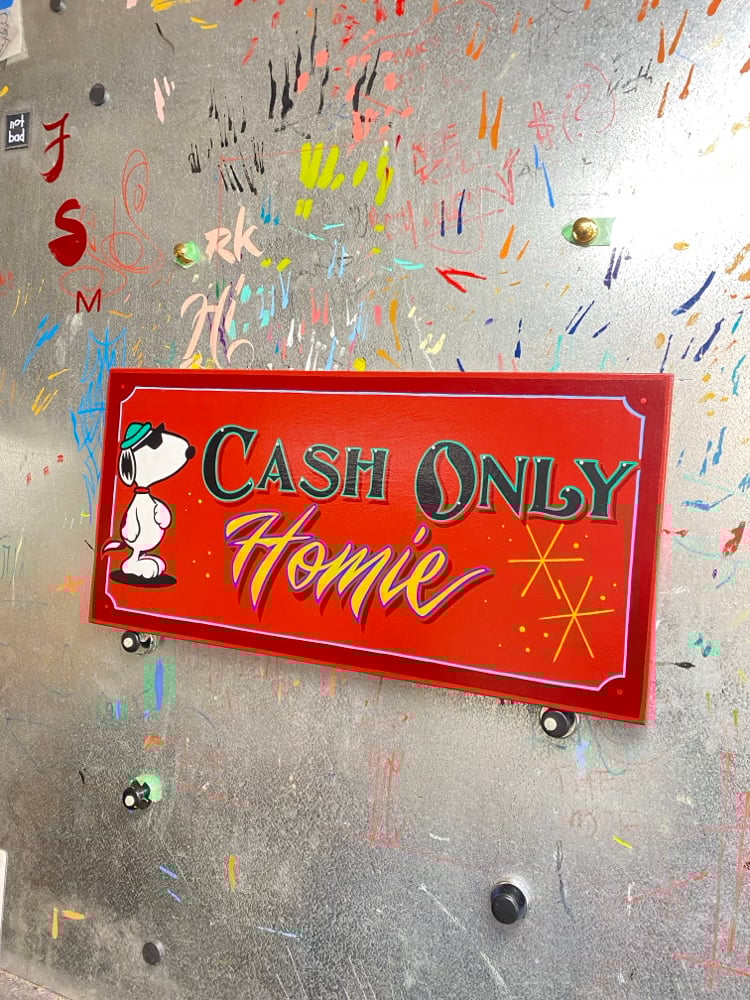 Cash only homie snoopy Image 2
