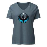 Image 8 of Women’s relaxed v-neck t-shirt - Rebel Loon Water