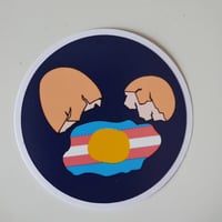 Image 1 of Trans egg sticker 