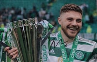 Signed James Forrest Celtic FC A4 Picture