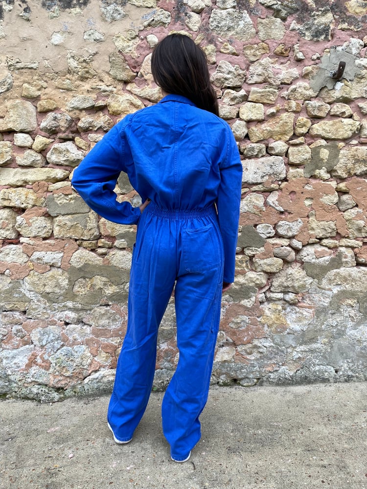 Image of  Blue French Workwear Jumpsuit 2