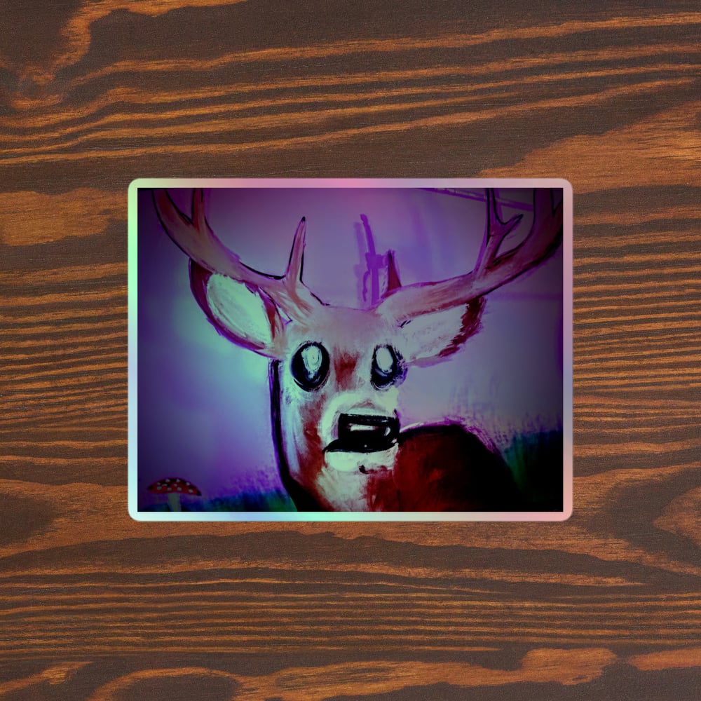 Image of ""Benny the deer" (holographic stickers)