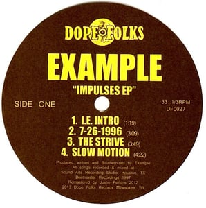Image of EXAMPLE "IMPULSES" EP ****SOLD OUT****