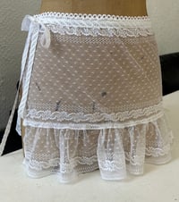 Jupe en dentelle de Calais blanche