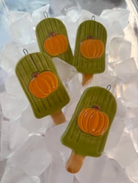 Image 1 of summerween ice lolly pumpkin green 