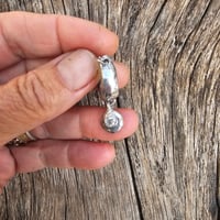 Image 1 of Dangle Moissanite Huggie 2