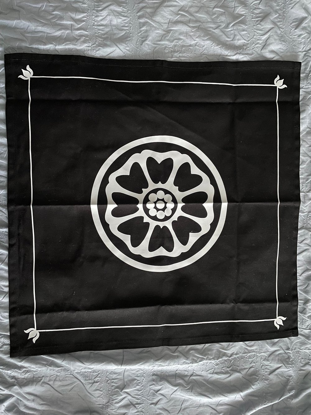 Image of White Lotus Tarot Cloth