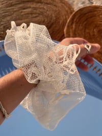 Image 2 of White Mesh XXL Scrunchie