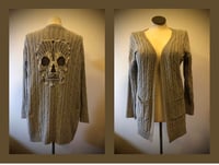 Image 4 of Fatal Beauty Series: UPcycled Peek-a-Boo skully cardi’s