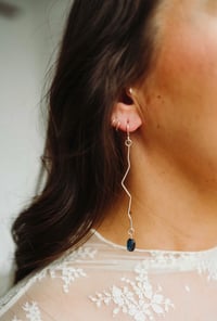 Image 3 of Blue Kyanite Ziggy Earrings