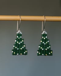 Image 1 of Mini Christmas Tree Earrings