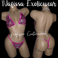 Image 3 of Adjustable Shiny Sequin Thong Sets 