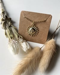 Image 1 of Gold Boho Sun Necklace 