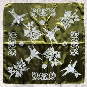 Image of Olive Green White ink