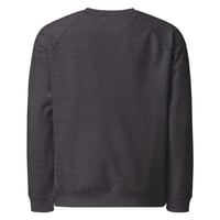Image 7 of Unisex organic PAST HEALING raglan sweatshirt
