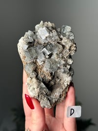 Image 1 of FAIRY HOLES POCKET CUBIC FLUORITE -LADY ANNABELLA MINE UK- D