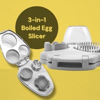 Image 1 of 3-in-1 Boiled Egg Slicer