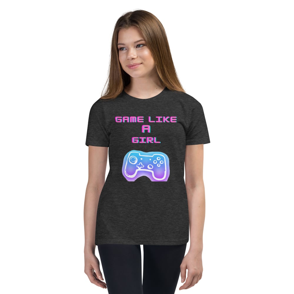 Image of Youth Game Like a Girl Short Sleeve T-Shirt