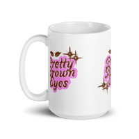 Image 3 of Pretty Brown Eyes Coffee Mug