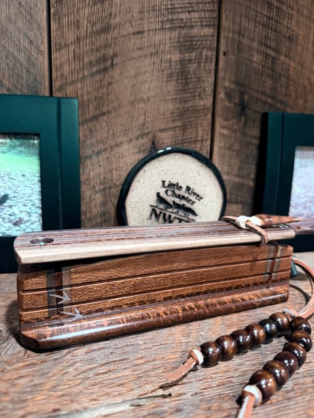 Image of Blue Mahoe/Mahogany Snakewood Parquet Style short box
