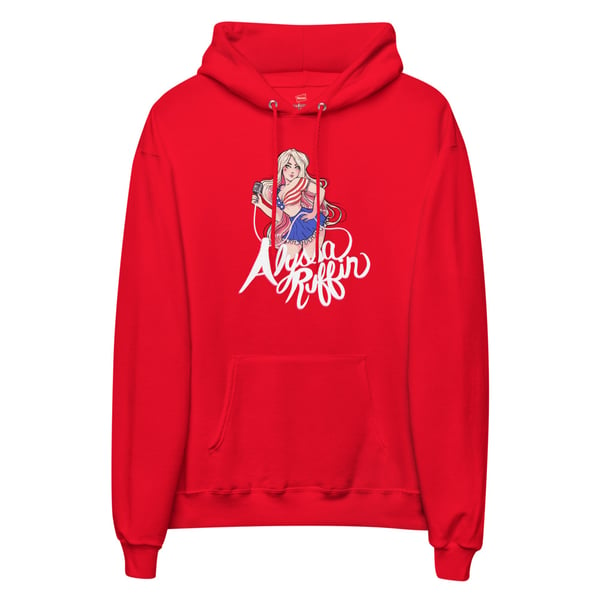 Image of Patriotic Girl Unisex fleece hoodie