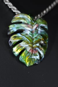 Image 1 of Mixed color monstera pendant 😍