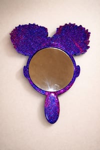 Image 1 of  Afro Puff Girl Wall/ Hand Mirror 