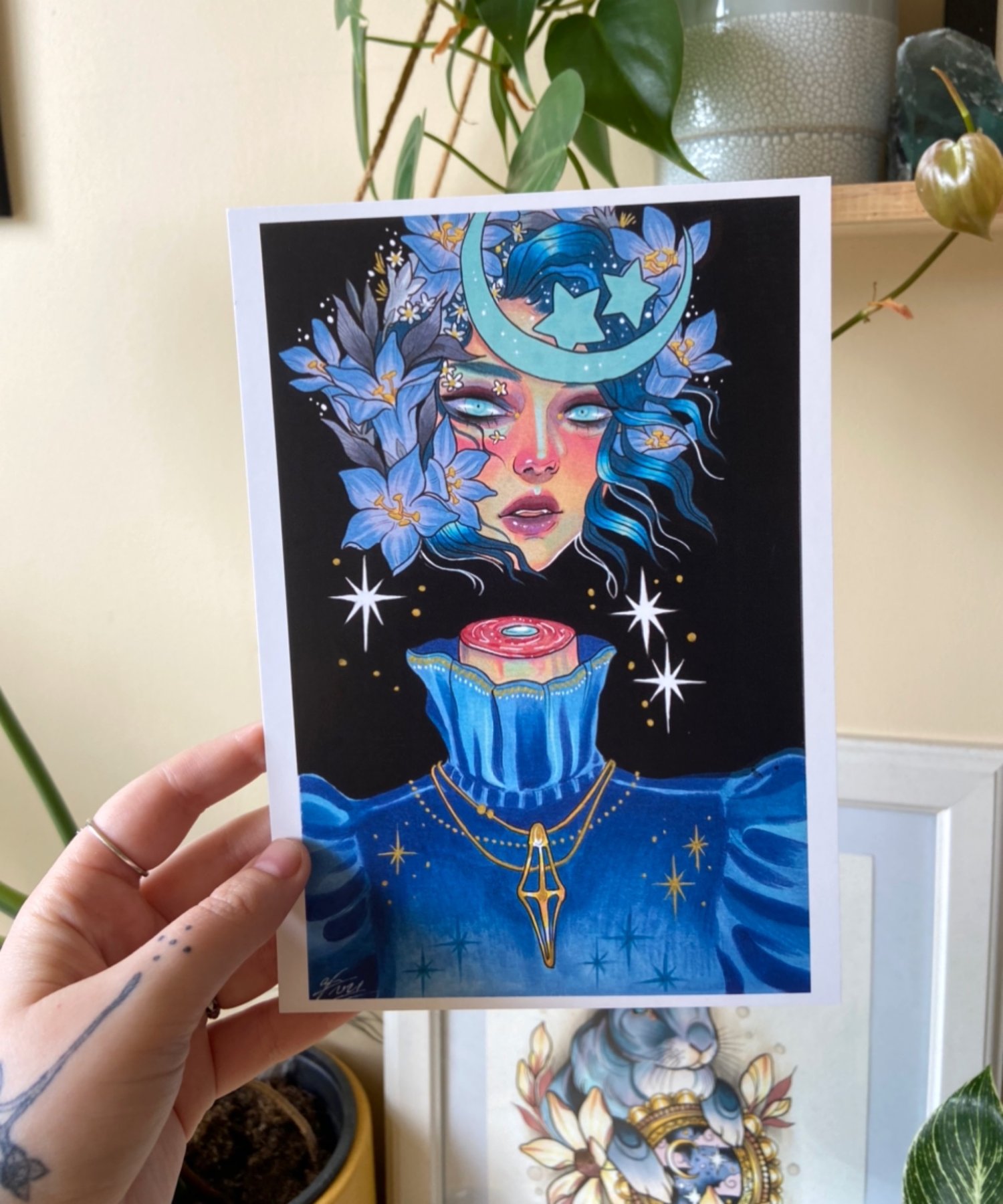Image of BLUE WITCH SMALL PRINT 