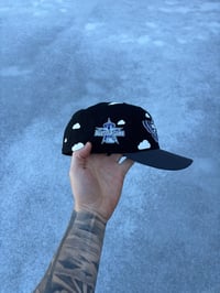 Image 6 of PARTLY CLOUDY BLACK MULTI TONE ANEHEIM ANGELS CUSTOM FITTED CAP