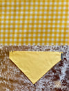 Yellow Gingham Neck Scarf