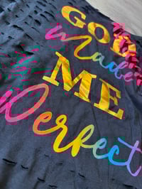 Image 2 of Large off shoulder God got me lace destroyed 