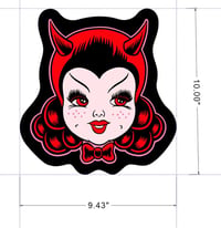 Image 3 of PRE ORDER Lil Devil Cake Crossbody Canvas Bag