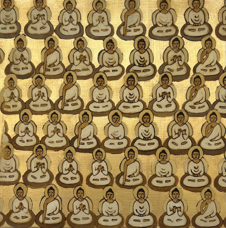 Image of Tiny Warm Gold Buddhas