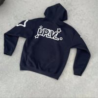 Image 2 of Uplevel-StarHoodie-Black(White)