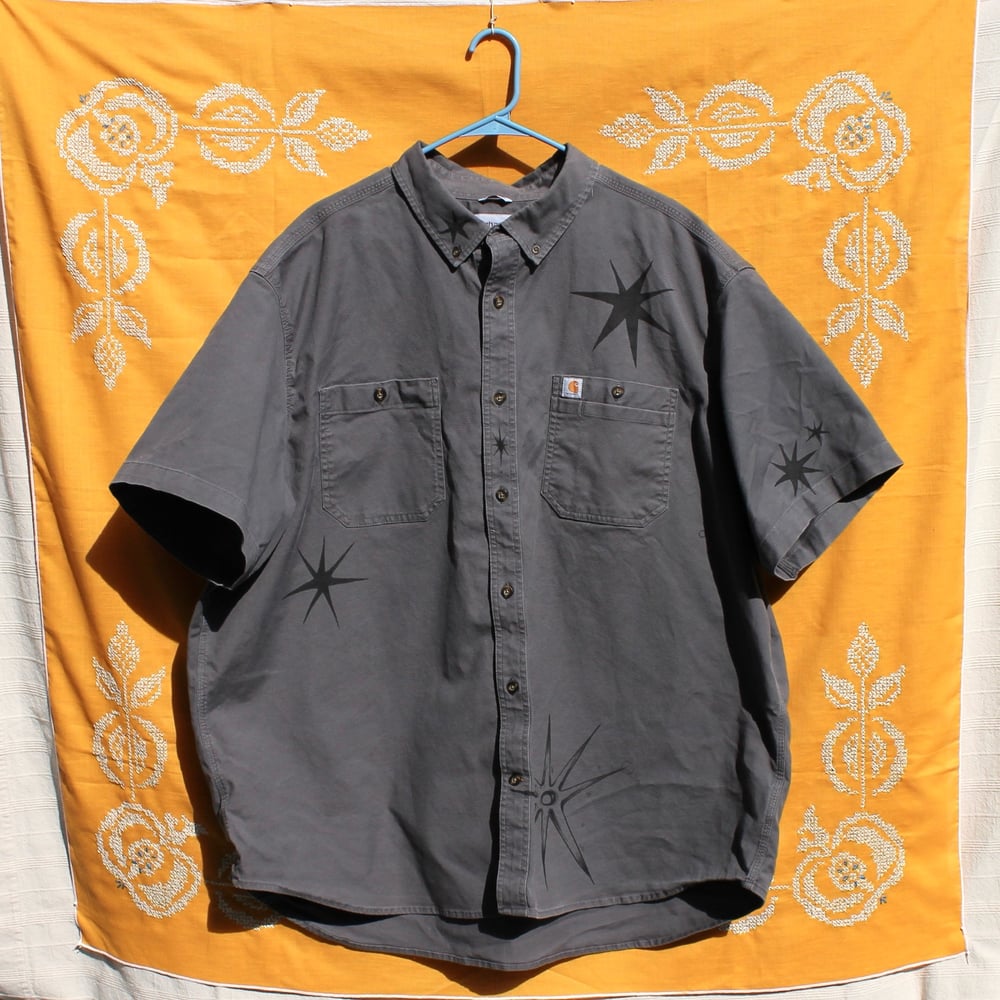 Image of Black Stars & Grizzly Bear Patch Carhartt Shirt