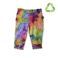 Image 1 of ♻️ UPCYCLED 16W/1X PLUS Lee Cargo Crop Pants in Bright Ice Dye