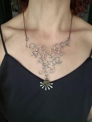 Warm words necklace 