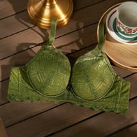 Image 2 of 2024 Push Up Bra Sexy Underwear for Women Autumn Winter Women's Lace Bra Underwire Bralette Lace Bra