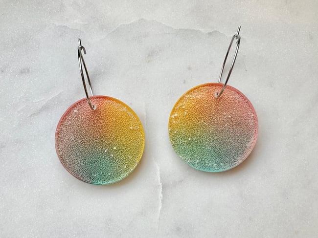Mini Lunar Hoops - Pastel Rainbow
